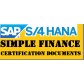 SAP S/4 HANA SIMPLE FINANCE 1610 CERTIFICATION BOOKS